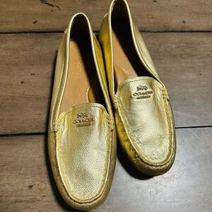 Coach Metallic Gold Women's Loafers